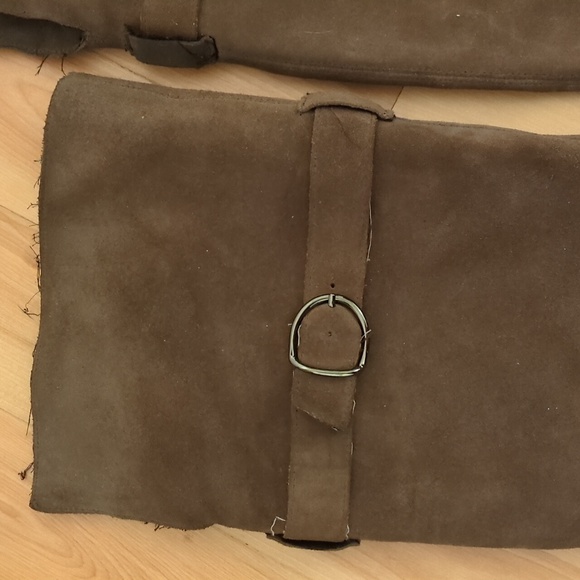 Sam Edelman slouchy dark gray suede knee high boots size 9.5 - Picture 4 of 6